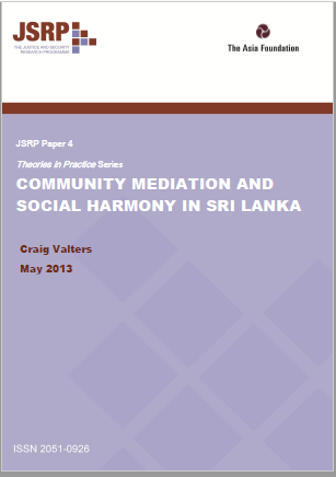 Community Mediation and Social Harmony in Sri Lanka